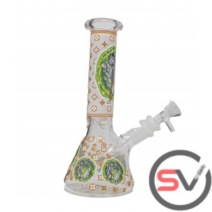 RICK AND MORTY TIME TRAVEL BEAKER With ICE CATCHER 8inch (GLOW IN DARK)